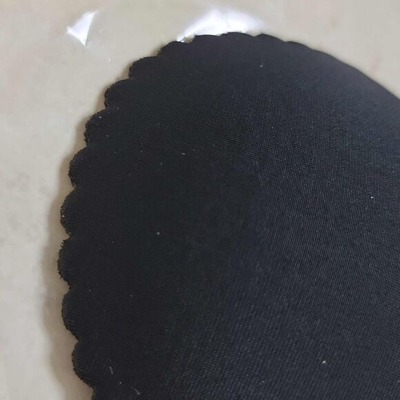 Self Adhesive Bra C Cup Backless Seashell Scallop Black - Picture 5 of 8